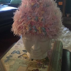 Women’s hat pink blue yellow